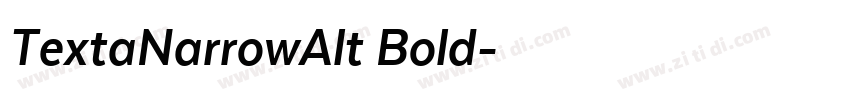 TextaNarrowAlt Bold字体转换